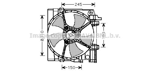 AVA QUALITY COOLING Ventilaator,mootorijahutus SU7513